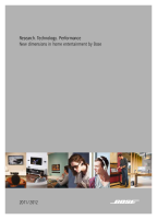 Bose 2011-2012 - Catalog 